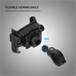 Fixed Bikee Anti-Shock univerzálny držiak mobilného telefónu na motorku a bicykel s antivibračným modulom, čierny