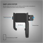 Fixed Bikee Plus Vista univerzálny držiak mobilného telefónu na bicykel s uchytením na stred riadidiel, čierny