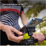 Fixed Bikee Plus Vista univerzálny držiak mobilného telefónu na bicykel s uchytením na stred riadidiel, čierny