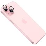 Fixed Camera Glass ochranné sklá šošoviek fotoaparátu pre Apple iPhone 15/15 Plus, ružové