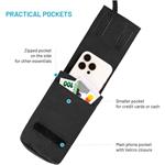 Fixed Camino Case taštička cez rameno s vreckom pre mobilné telefóny do 7", čierna
