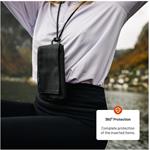 Fixed Camino Case taštička cez rameno s vreckom pre mobilné telefóny do 7", čierna
