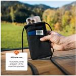 Fixed Camino Sling taštička cez rameno s vreckom pre mobilné telefóny do 7", čierna