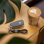 Fixed Clip Cable kábel USB-C/USB-C, s karabínou, 3.2 Gen 2 10Gb/s, 4K60Hz, PD 240W, čierny
