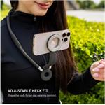Fixed Creator Neck Phone Holder držiak telefónu na krk s podporou MagSafe, sivý