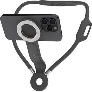 Fixed Creator Neck Phone Holder držiak telefónu na krk  s podporou MagSafe, sivý