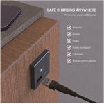 Fixed Data blocker 2in1, hliníkový USB-C/C a USB-C/A , čierny