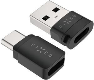 Fixed Data blocker 2in1, hliníkový USB-C/C a USB-C/A , čierny