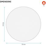 Fixed Disc podložka pod držiak na palubnú dosku, číra