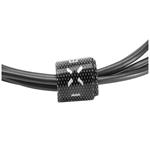 Fixed dlhý dátový a nabíjací kábel s konektormi USB/Lightning, 2 metre, MFI certifikácia, čierny