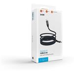 Fixed dlhý magnetický nabíjací a dátový opletený kábel s konektormi USB-C/USB-C a podporou PD, 2m, USB 2.0, 240W, sivý