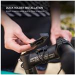 Fixed Dock for Garmin 22mm, držiak smart hodiniek na bicykel, čierny