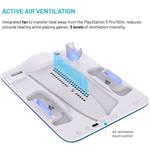 Fixed dokovacia stanica pre PlayStation 5 (Pro/Slim) s vetrákmi a nabíjaním pre 2xDualSense, čierno-biela