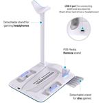 Fixed dokovacia stanica pre PlayStation 5 (Pro/Slim) s vetrákmi a nabíjaním pre 2xDualSense, čierno-biela