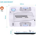 Fixed dokovacia stanica pre PlayStation 5 (Pro/Slim) s vetrákmi a nabíjaním pre 2xDualSense, čierno-biela
