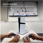 Fixed dokovacia stanica pre PlayStation 5 (Pro/Slim) s vetrákmi a nabíjaním pre 2xDualSense, čierno-biela