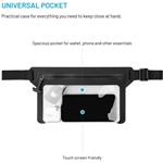 Fixed Dry Belt vodeodolné puzdro okolo pásu z hypalonu s certifikáciou IPX8, čierne