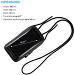 Fixed Dry Case vodeodolné puzdro na mobilný telefón z hypalonu s certifikáciou IPX8, čierne