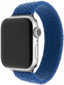 Fixed elastický nylonový remienok  nylon strap pre Apple Watch 38/40/41mm, veľkosť XL, modrý