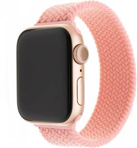 Fixed elastický nylonový remienok nylon strap pre Apple Watch 38/40/41mm, veľkosť XS, ružový
