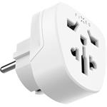 Fixed EU Adapter 2 adaptér pre zapojenie UK, US, AUS nabíjačiek do EU zásuviek, biely