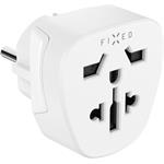 Fixed EU Adapter 2 adaptér pre zapojenie UK, US, AUS nabíjačiek do EU zásuviek, biely