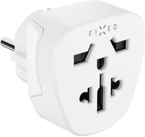 Fixed EU Adapter 2 adaptér pre zapojenie UK, US, AUS nabíjačiek do EU zásuviek, biely