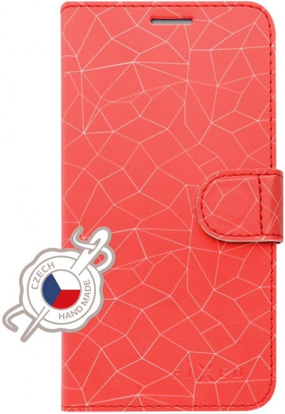 FIXED FIT Shine, puzdro pre Xiaomi Redmi 7, motív Red Mesh