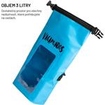Fixed Float Bag vodeodolný vak s vreckom pre telefón, 3L, modrý