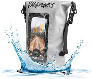Fixed Float Bag vodeodolný vak s vreckom pre telefón, 3L, sivý