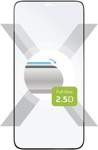 Fixed Full-Cover Ochranné tvrdené sklo pre Apple iPhone 12 Pro Max, lepenie cez celý displej, čierne