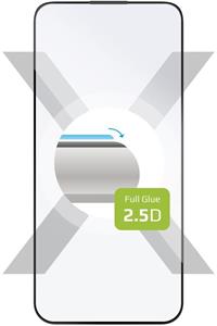 Fixed Full-Cover ochranné tvrdené sklo pre Apple iPhone 15 Plus, lepenie cez celý displej, čierne