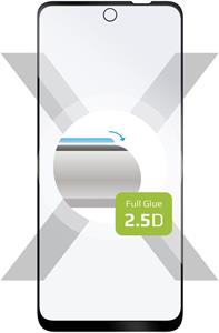 Fixed Full-Cover ochranné tvrdené sklo pre Motorola Moto E32s, lepenie cez celý displej, čierne