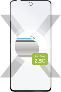 Fixed Full-Cover ochranné tvrdené sklo pre Motorola Moto Edge (2022), lepenie cez celý displej, čierne
