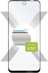 Fixed Full-Cover ochranné tvrdené sklo pre Motorola Moto G42 5G, lepenie cez celý displej, čierne