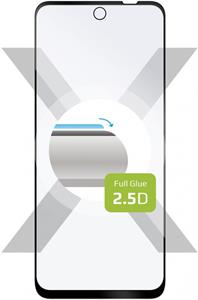 Fixed Full-Cover ochranné tvrdené sklo pre Motorola Moto G62 5G, lepenie cez celý displej, čierne