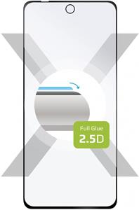 Fixed Full-Cover ochranné tvrdené sklo pre Motorola Moto G82 5G, lepenie cez celý displej, čierne