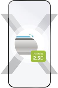 Fixed Full-Cover ochranné tvrdené sklo pre Motorola Moto G84, lepenie cez celý displej, čierne