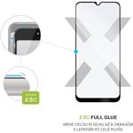 Fixed Full-Cover ochranné tvrdené sklo pre Samsung Galaxy A02s, lepenie cez celý displej, čierne