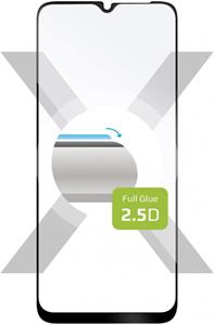 Fixed Full-Cover ochranné tvrdené sklo pre Samsung Galaxy A22 5G, lepenie cez celý displej, čierne