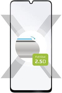 Fixed Full-Cover ochranné tvrdené sklo pre Samsung Galaxy A25 5G, lepenie cez celý displej, čierne