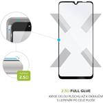Fixed Full-Cover ochranné tvrdené sklo pre Samsung Galaxy M02, lepenie cez celý displej, čierne
