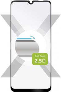 Fixed Full-Cover ochranné tvrdené sklo pre Samsung Galaxy M02, lepenie cez celý displej, čierne