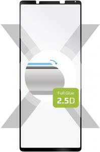 Fixed Full-Cover ochranné tvrdené sklo pre Sony Xperia 1 IV, lepenie cez celý displej, čierne