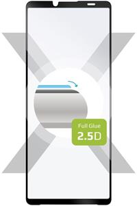 Fixed Full-Cover ochranné tvrdené sklo pre Sony Xperia 10 V, lepenie cez celý displej, čierne