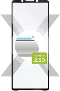 Fixed Full-Cover ochranné tvrdené sklo pre Sony Xperia 5 V, lepenie cez celý displej, čierne