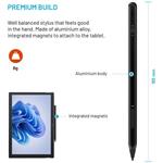 Fixed Graphite Active dotykové pero pre MPP 2.0 s dvojitým tlačidlom, rozpoznaním prítlaku a magnetmi, čierne