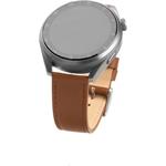 Fixed Leather Strap kožený remienok 22mm pre smartwatch, hnedý