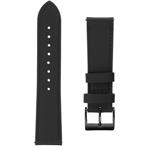 Fixed Leather Strap kožený remienok, šírka 20mm pre smartwatch, čierny