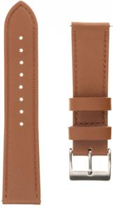 Fixed Leather Strap kožený remienok, šírka 20mm pre smartwatch, hnedý